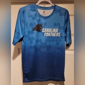 NFL Carolina Panthers Kids Soccer Jersey Style Shirt Size XL 18/20 100% Poly EUC